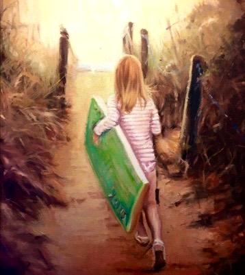 Little Surfer girl commission